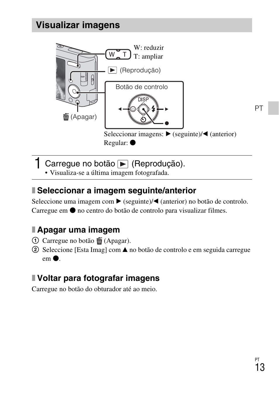 Visualizar imagens | Sony DSC-W550 User Manual | Page 103 / 427