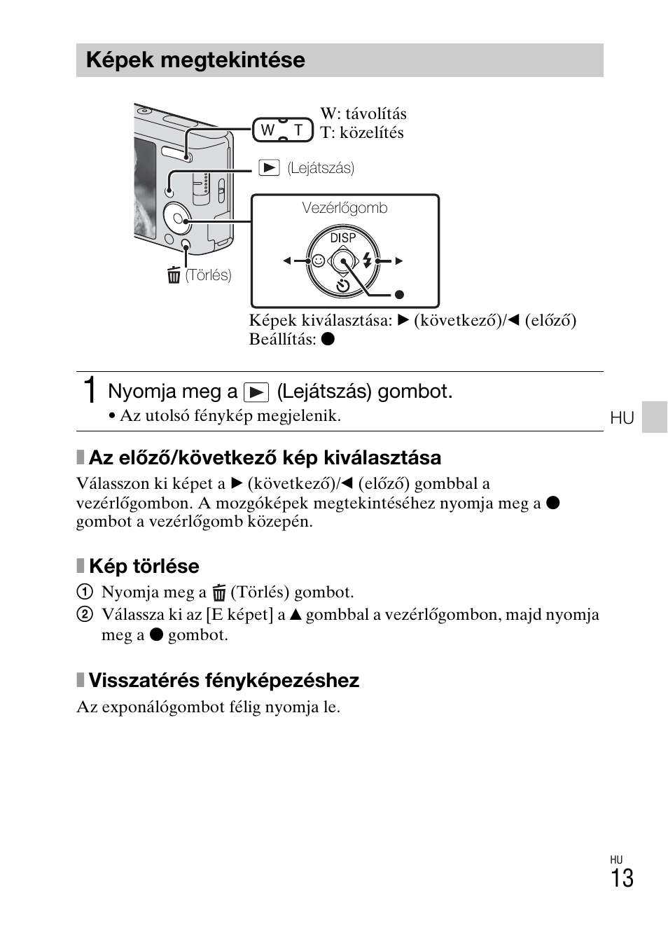 Képek megtekintése | Sony DSC-W550 User Manual | Page 215 / 427