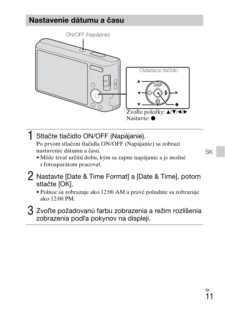 Nastavenie dátumu a času | Sony DSC-W550 User Manual | Page 235 / 427