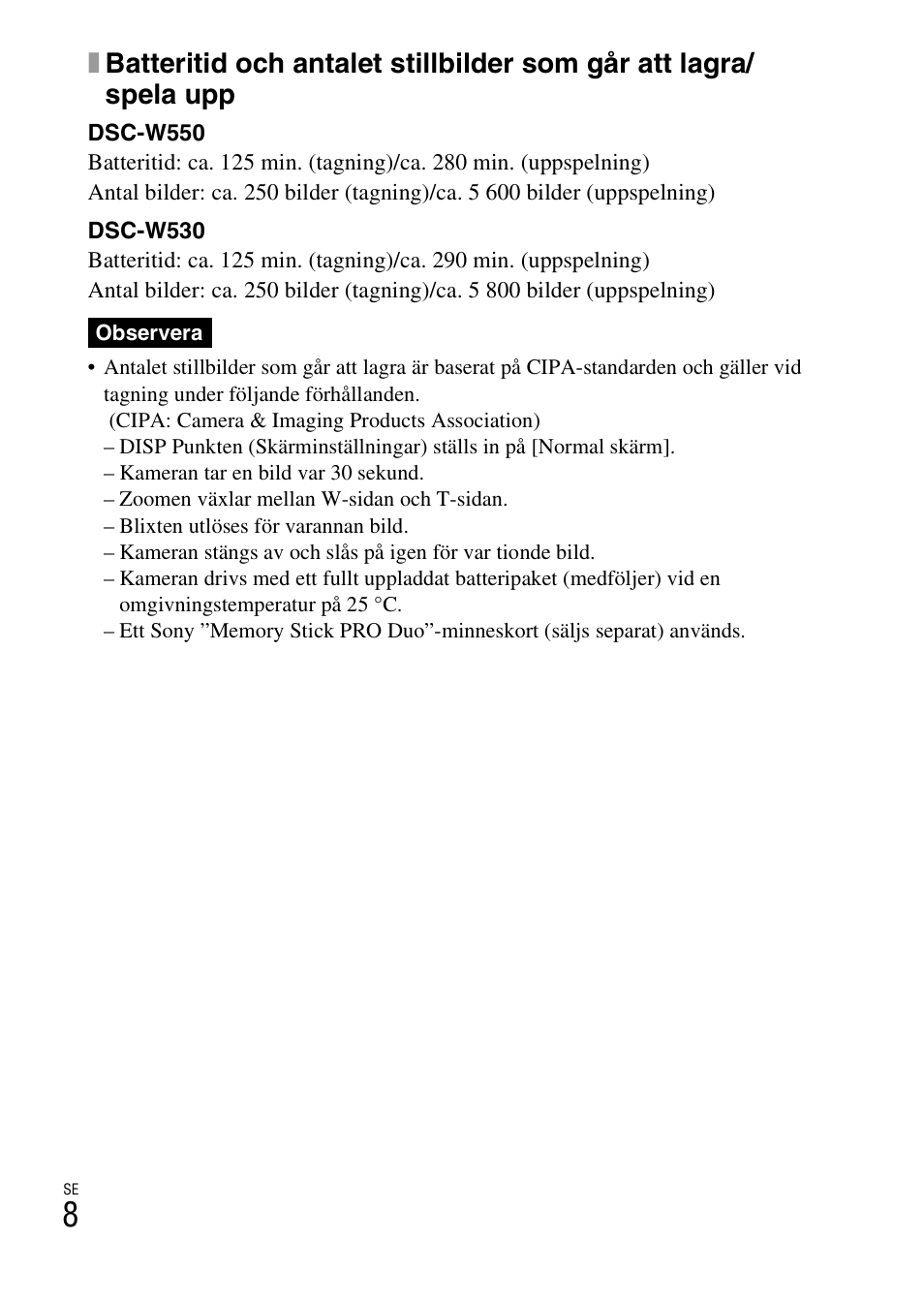 Sony DSC-W550 User Manual | Page 254 / 427
