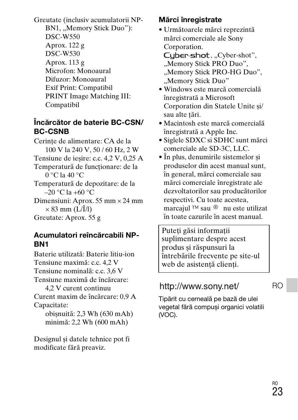 Sony DSC-W550 User Manual | Page 375 / 427