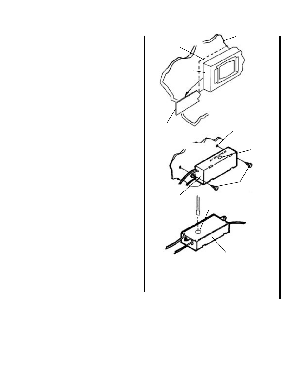 Mounting the remote control, Mounting the fm modulator, Adjustment of fm modulator tuning | Audiovox Rampage ACC56 User Manual | Page 12 / 20