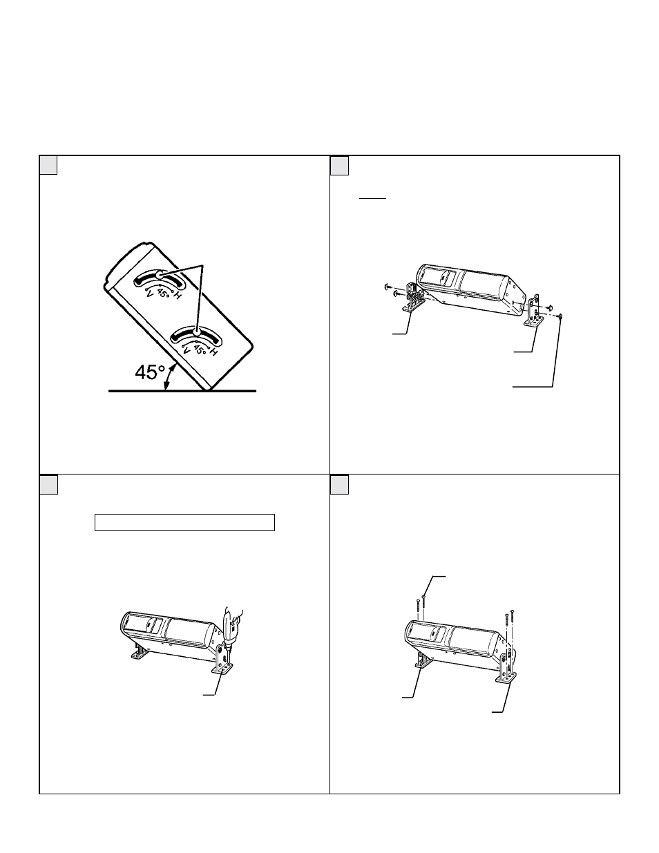 Procedure for 45° angle installation | Audiovox Rampage ACC56 User Manual | Page 8 / 20