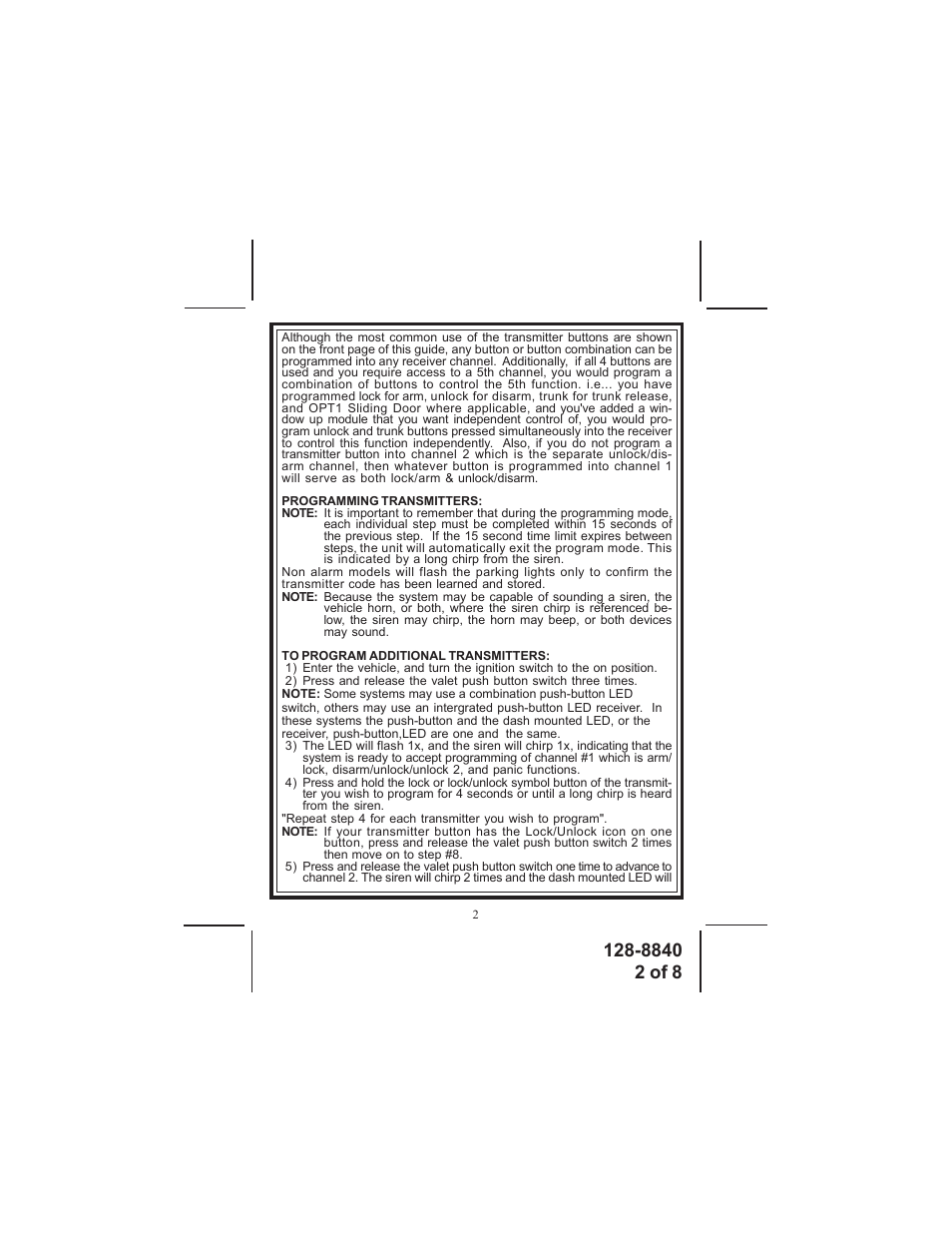 Audiovox SS91 User Manual | Page 2 / 8
