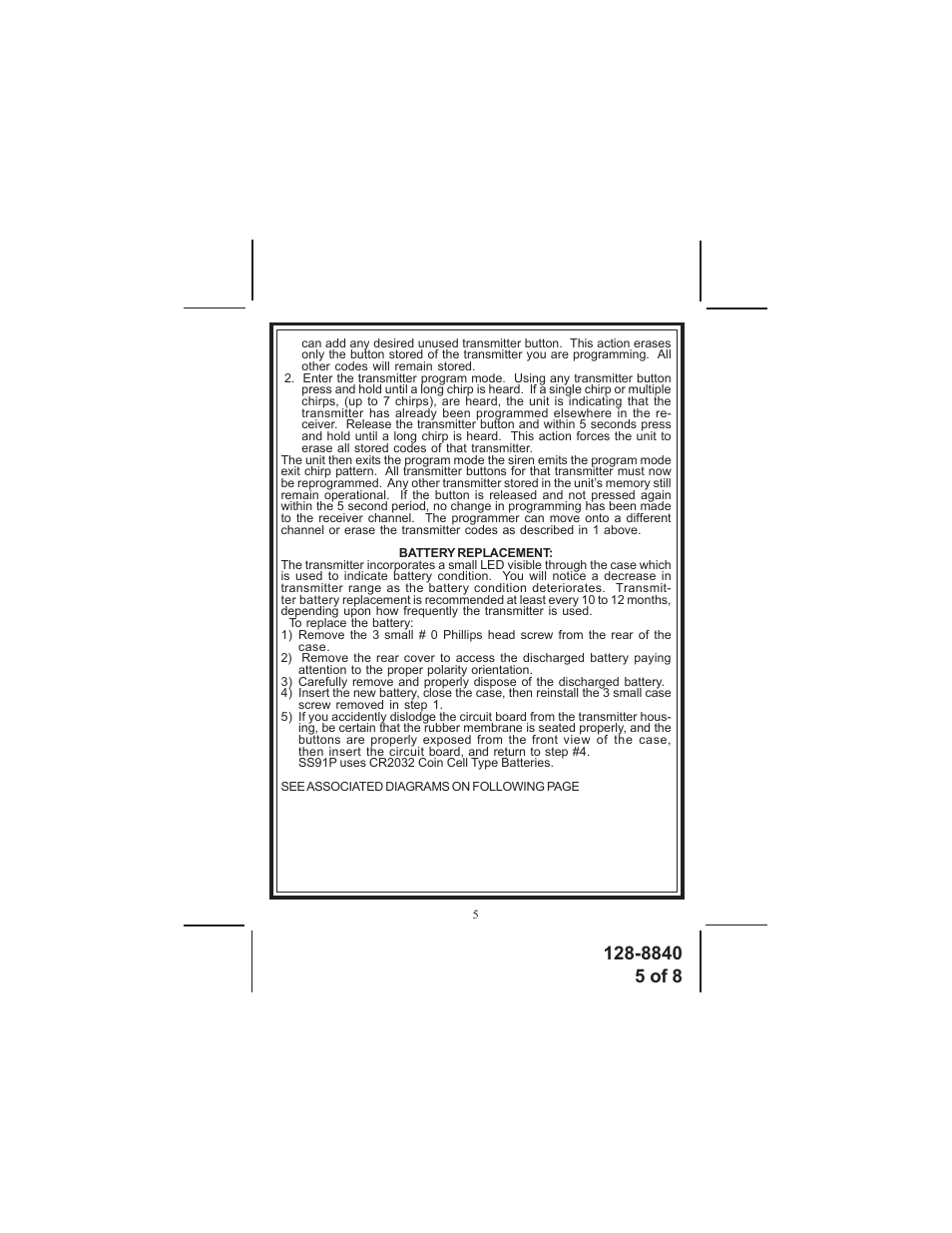 Audiovox SS91 User Manual | Page 5 / 8