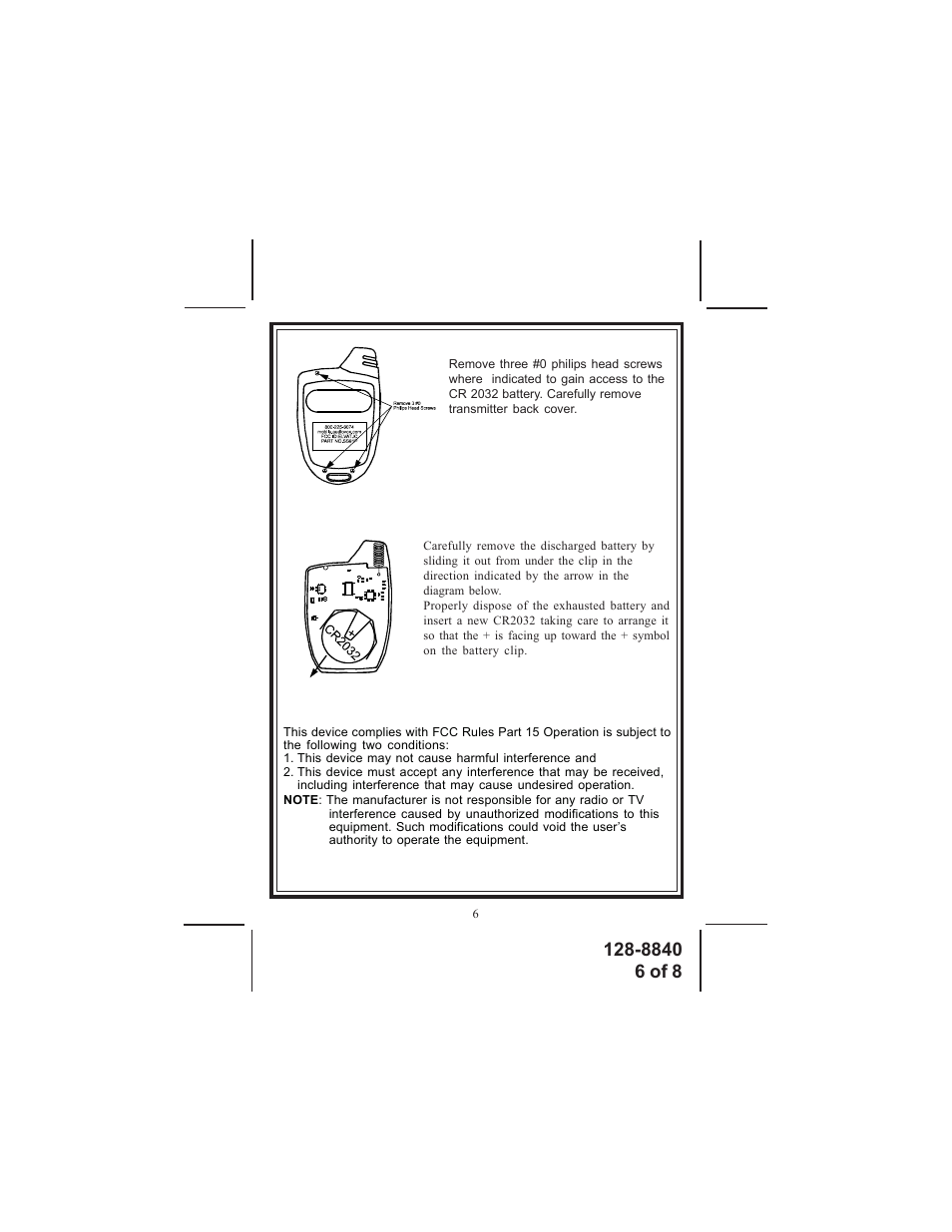 Audiovox SS91 User Manual | Page 6 / 8