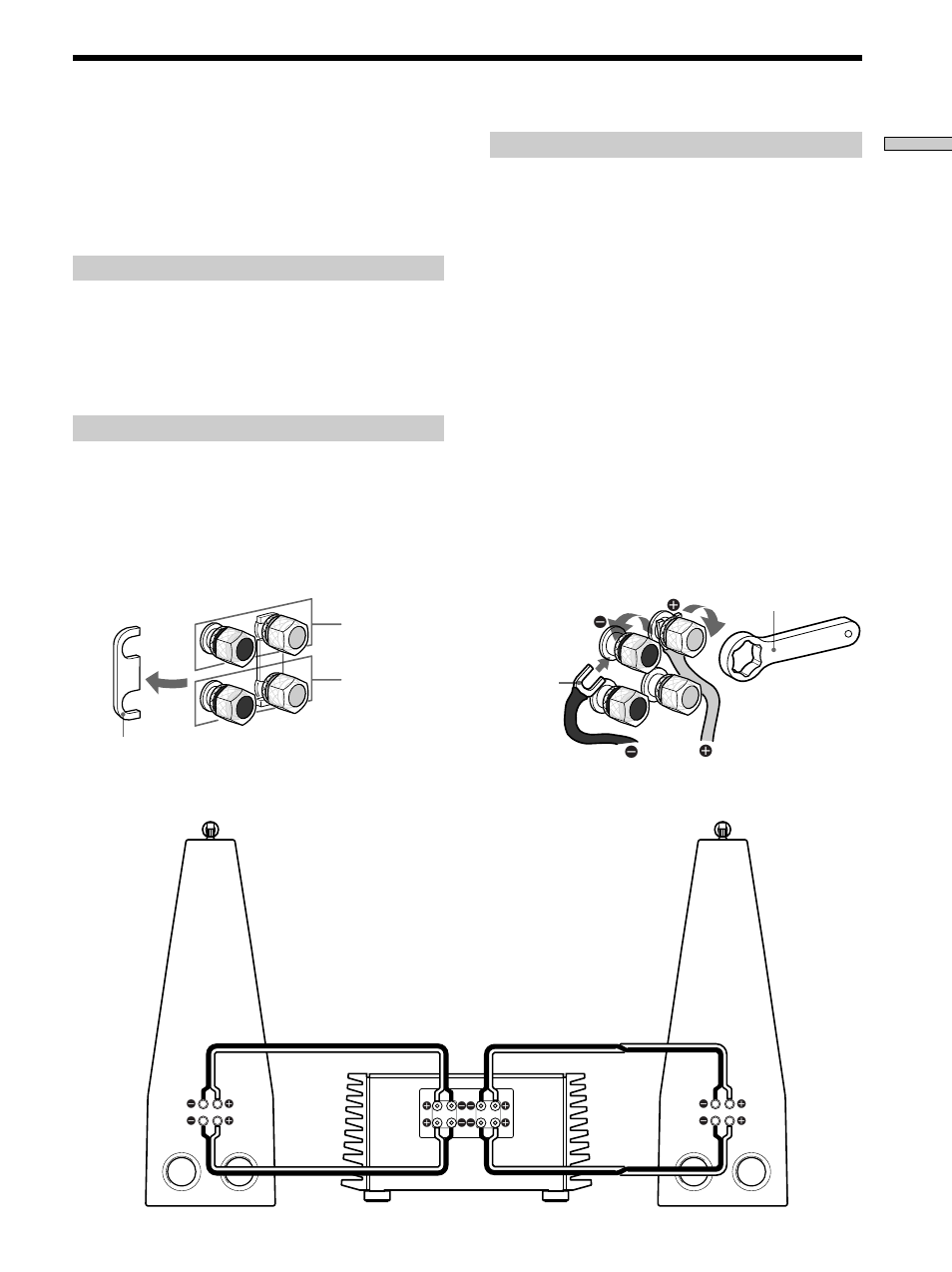 Raccordements (bi-câblage), Raccordements (bi-câblage) 9 | Sony SS-M9ED User Manual | Page 23 / 116