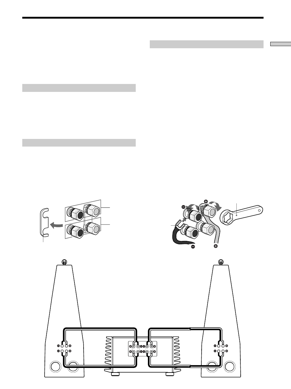 Anschlüsse (doppelverkabelung), Anschlüsse (doppelverkabelung) 9 | Sony SS-M9ED User Manual | Page 37 / 116