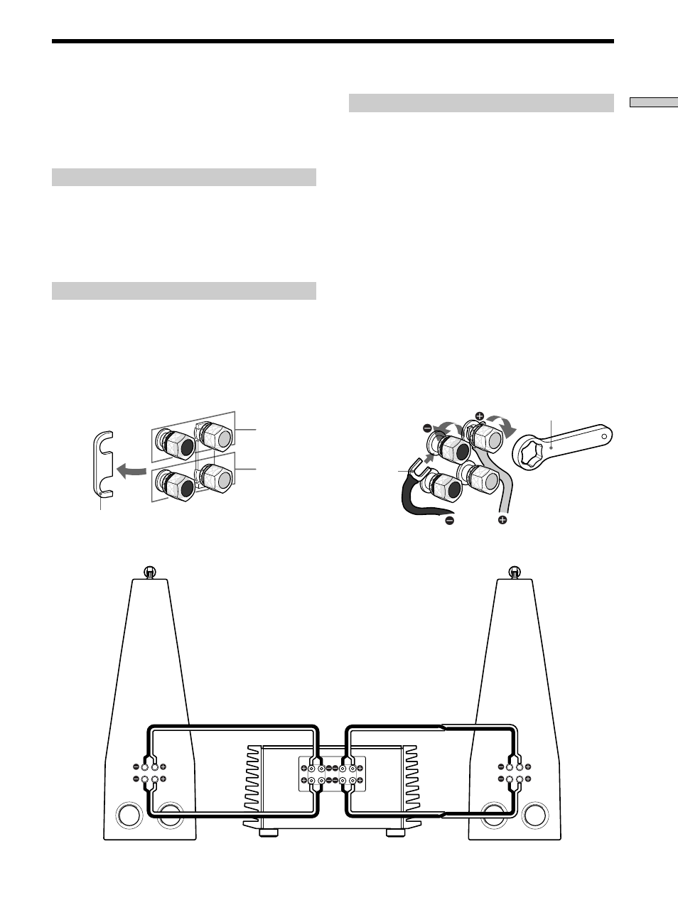 Connections (biwired connection) | Sony SS-M9ED User Manual | Page 9 / 116