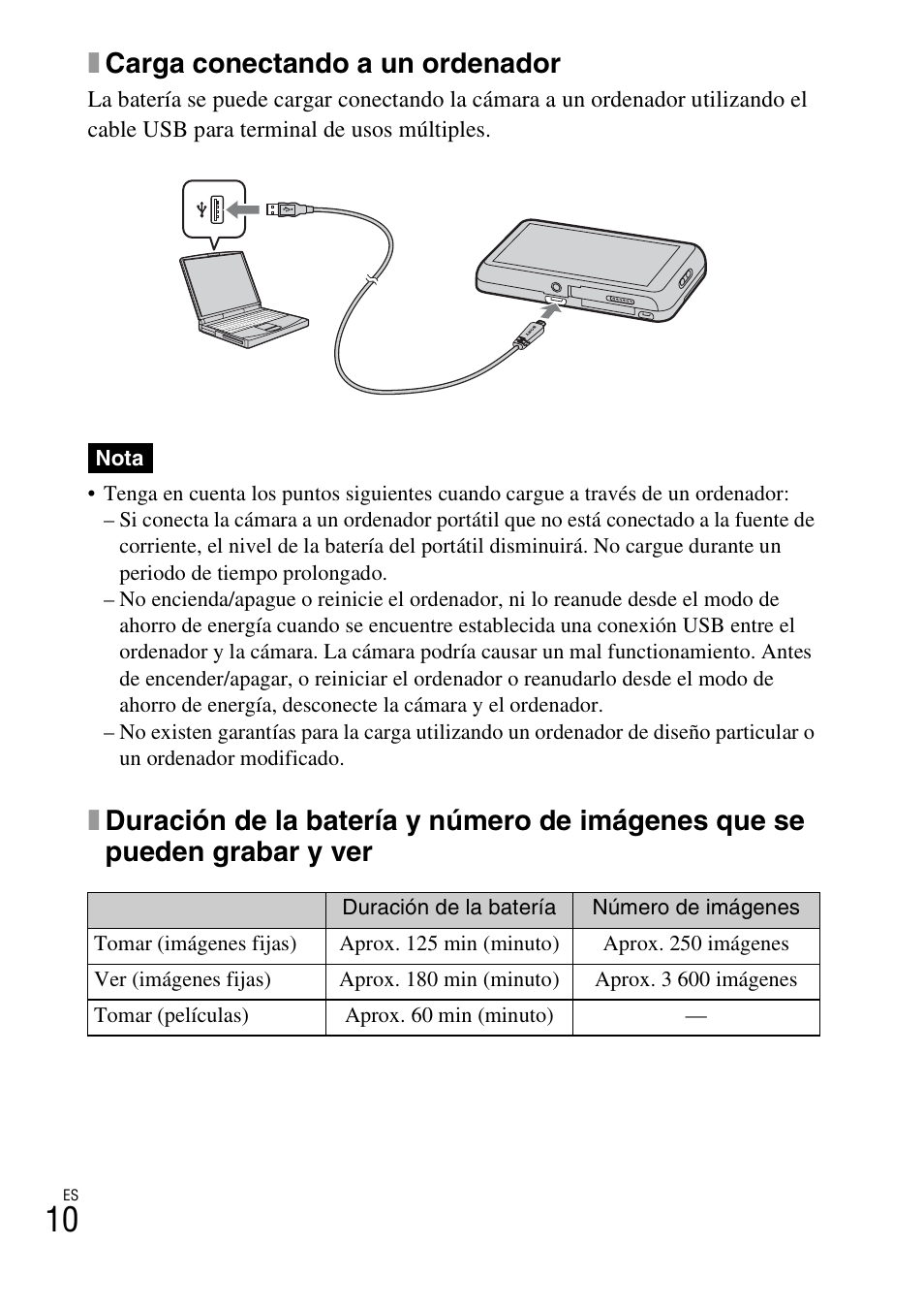 Xcarga conectando a un ordenador | Sony DSC-TX77 User Manual | Page 100 / 551