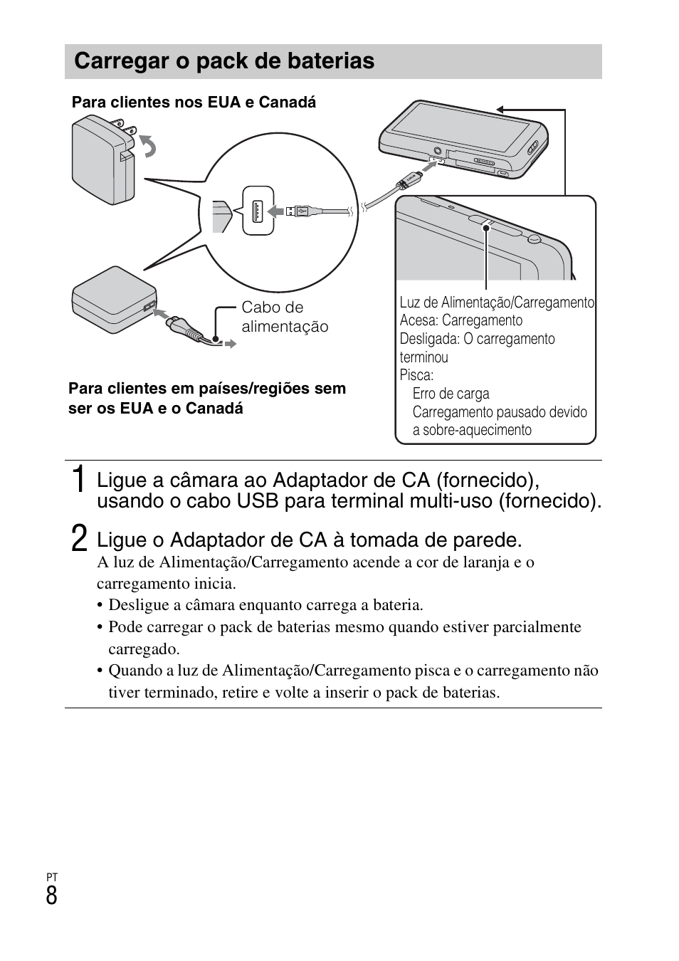 Carregar o pack de baterias | Sony DSC-TX77 User Manual | Page 126 / 551