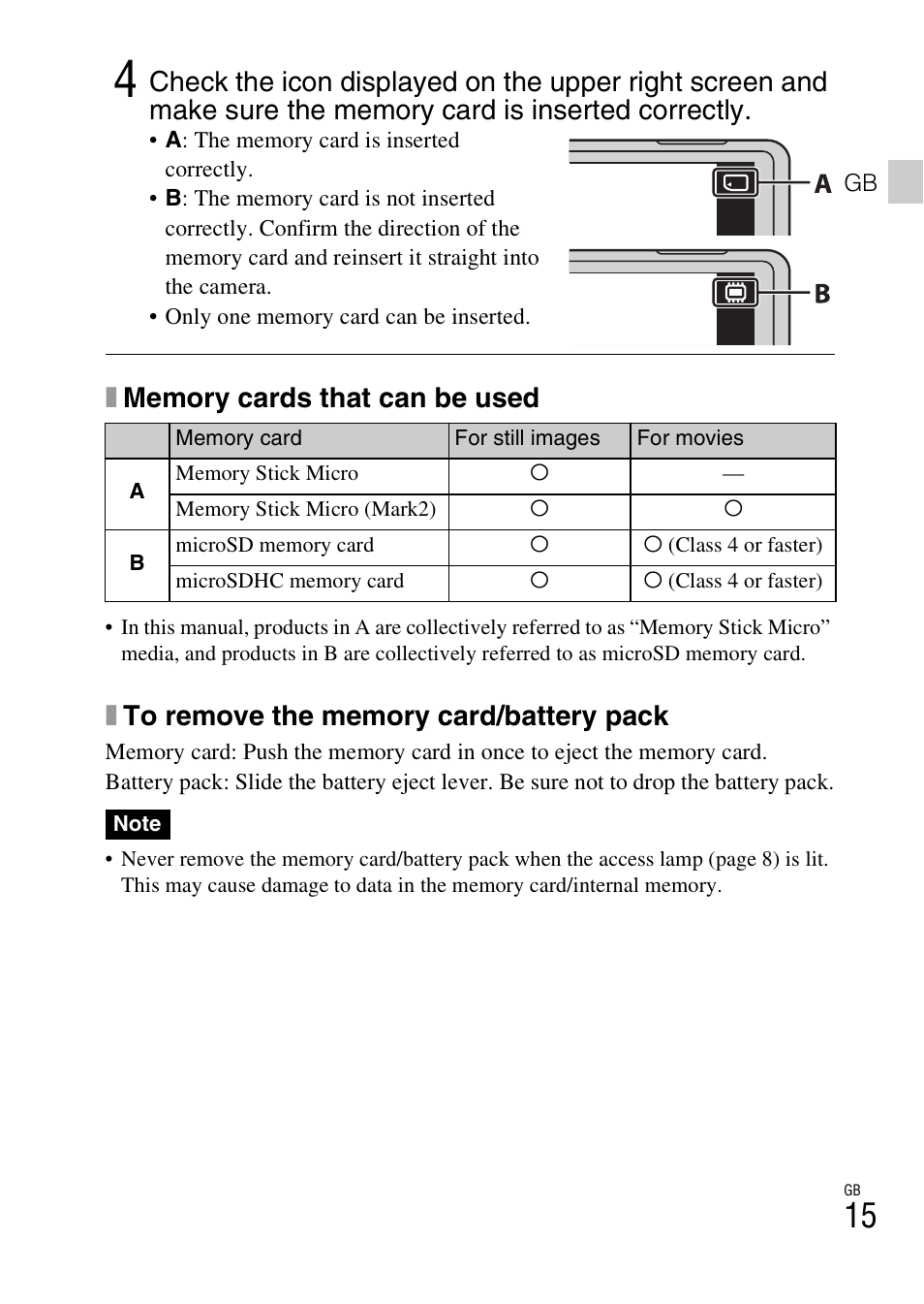 Sony DSC-TX77 User Manual | Page 15 / 551