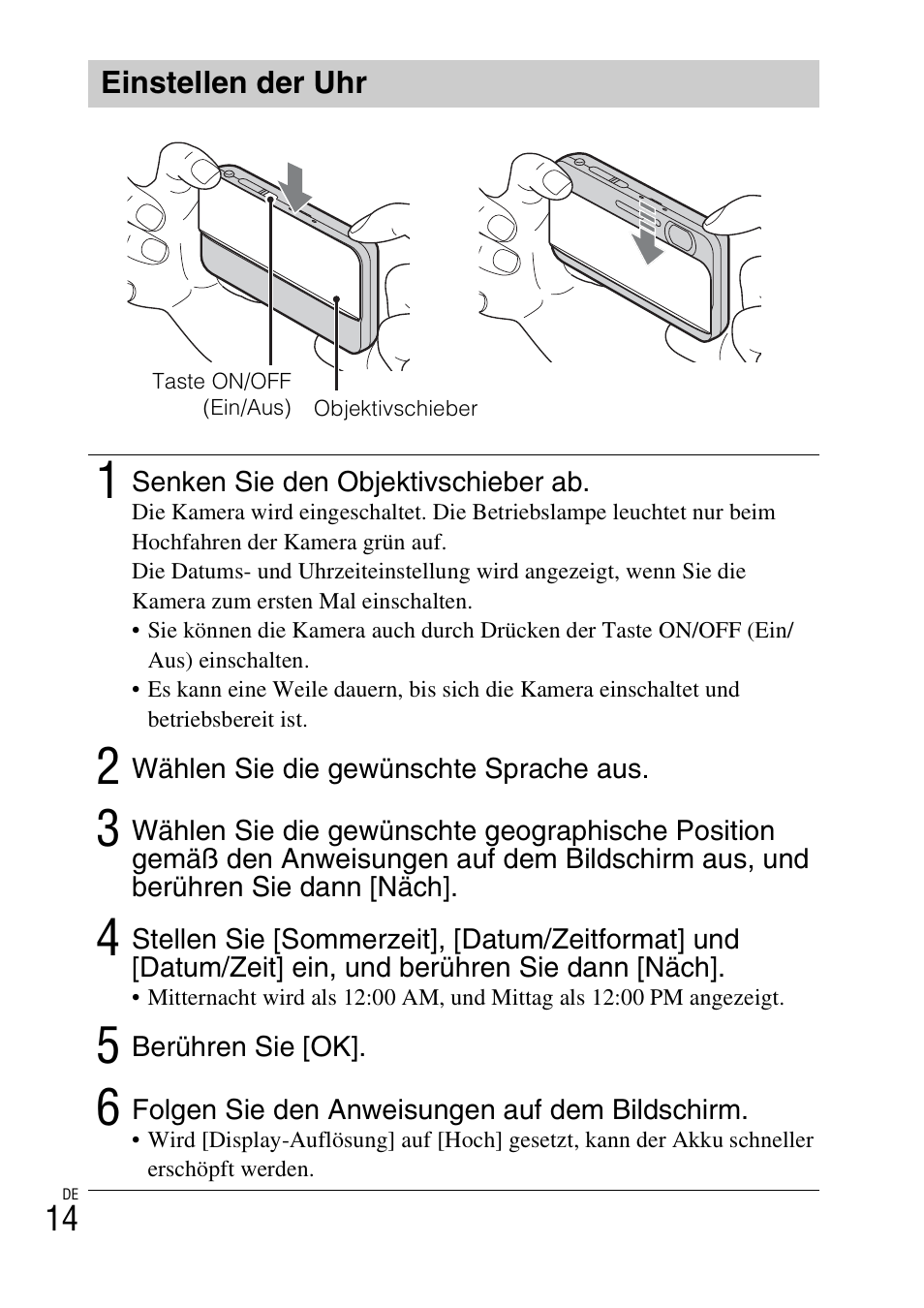 Einstellen der uhr | Sony DSC-TX77 User Manual | Page 162 / 551