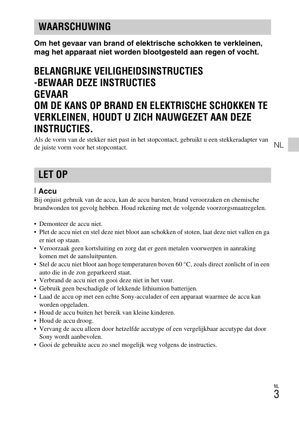 Waarschuwing let op | Sony DSC-TX77 User Manual | Page 179 / 551