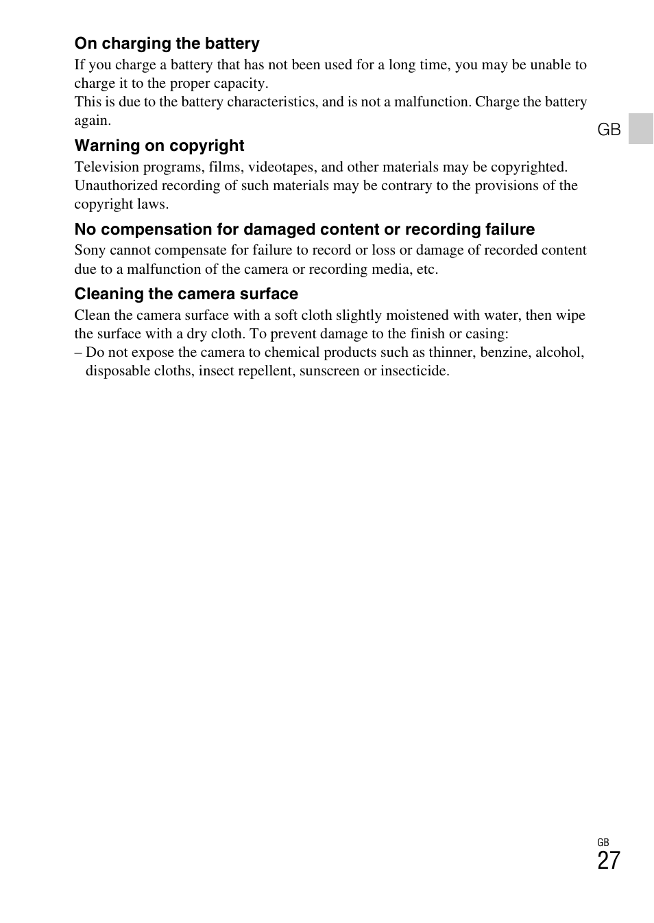 Sony DSC-TX77 User Manual | Page 27 / 551