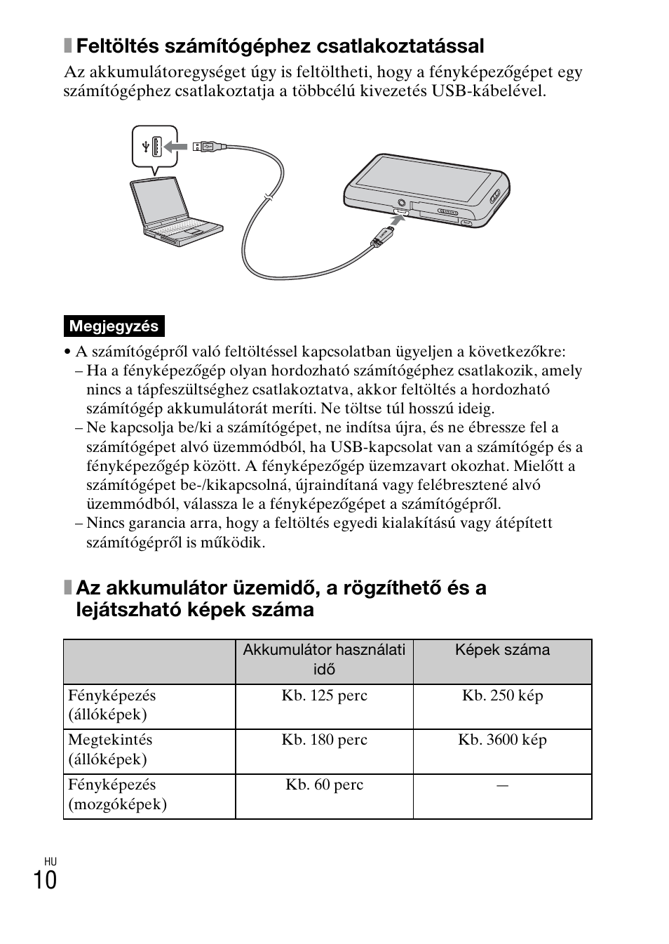 Xfeltöltés számítógéphez csatlakoztatással | Sony DSC-TX77 User Manual | Page 270 / 551