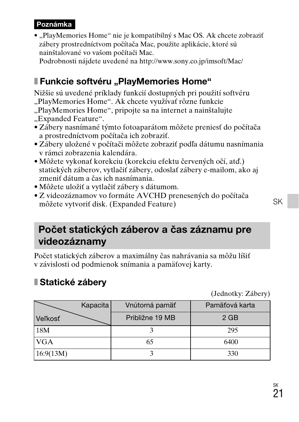 Xstatické zábery | Sony DSC-TX77 User Manual | Page 311 / 551