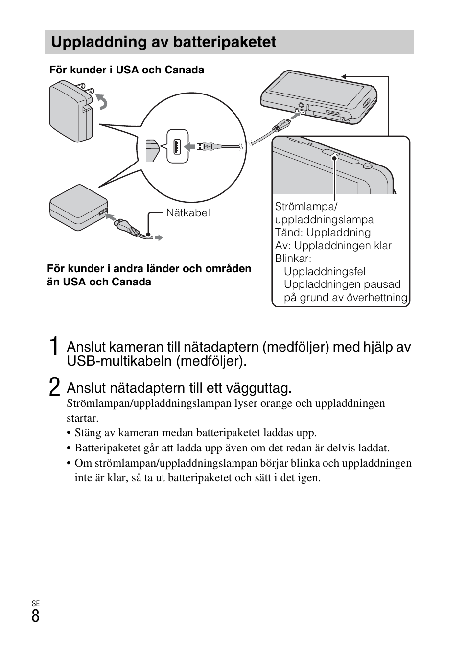 Uppladdning av batteripaketet | Sony DSC-TX77 User Manual | Page 326 / 551