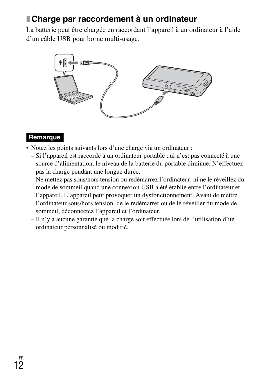 Xcharge par raccordement à un ordinateur | Sony DSC-TX77 User Manual | Page 42 / 551