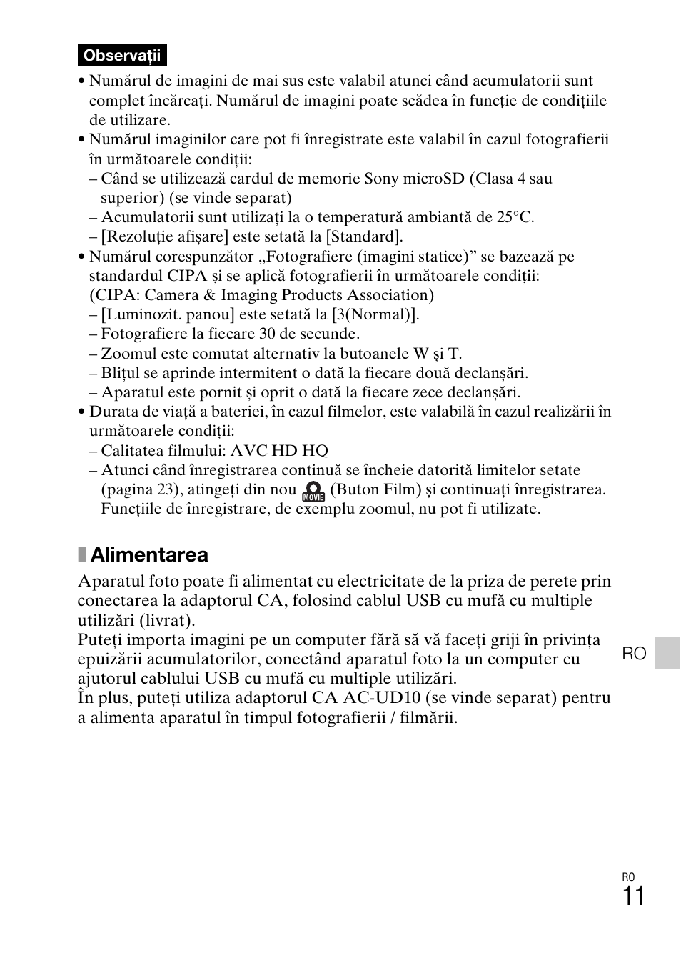 Xalimentarea | Sony DSC-TX77 User Manual | Page 469 / 551