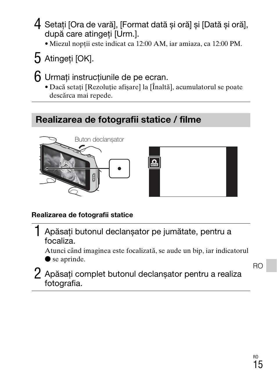 Realizarea de fotografii statice / filme | Sony DSC-TX77 User Manual | Page 473 / 551