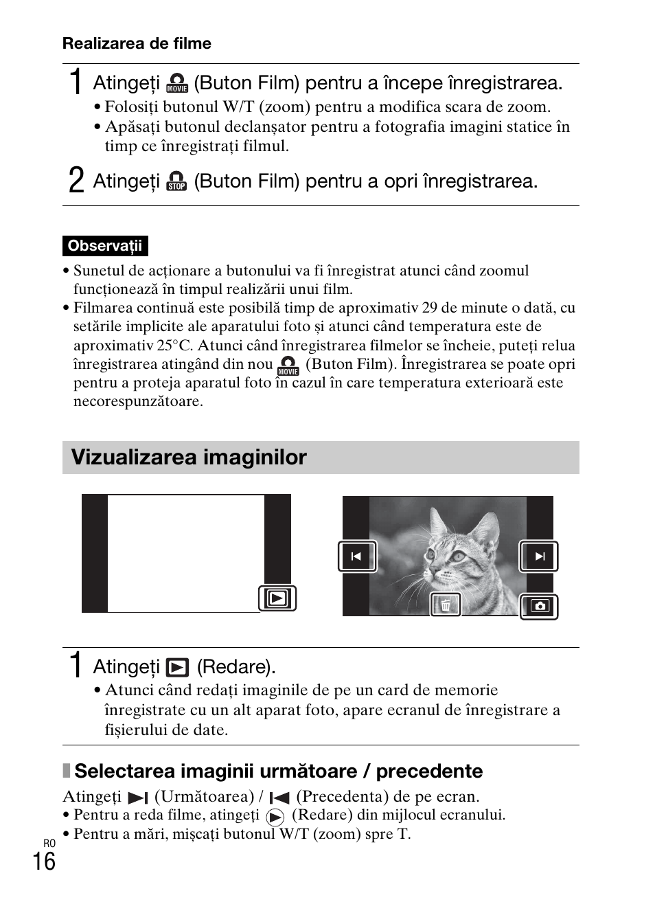Vizualizarea imaginilor | Sony DSC-TX77 User Manual | Page 474 / 551