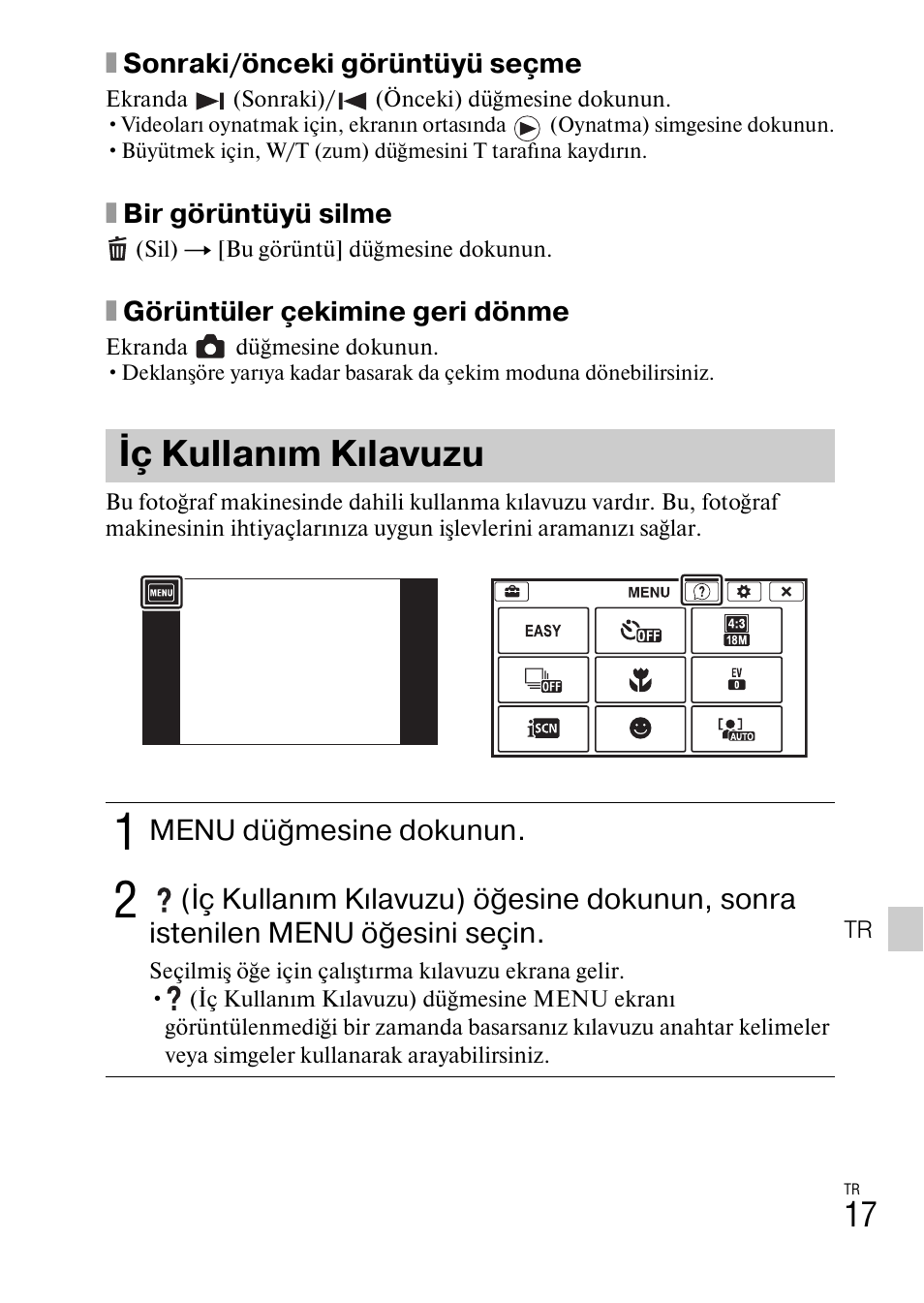 Iç kullanım kılavuzu | Sony DSC-TX77 User Manual | Page 503 / 551