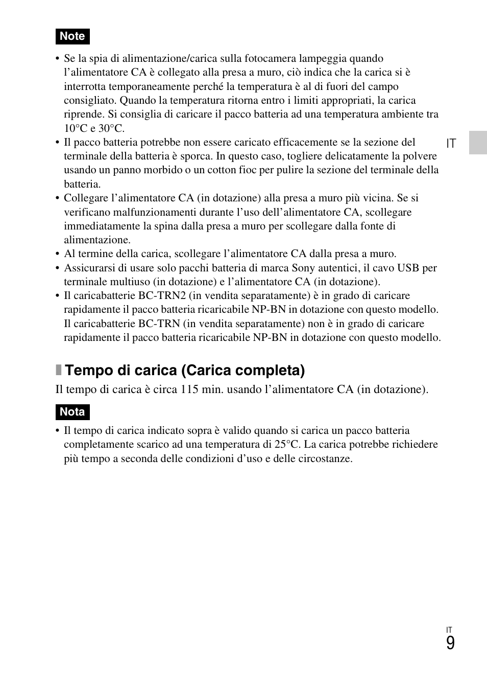 Xtempo di carica (carica completa) | Sony DSC-TX77 User Manual | Page 71 / 551