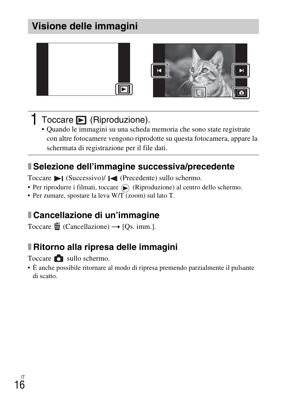 Visione delle immagini | Sony DSC-TX77 User Manual | Page 78 / 551