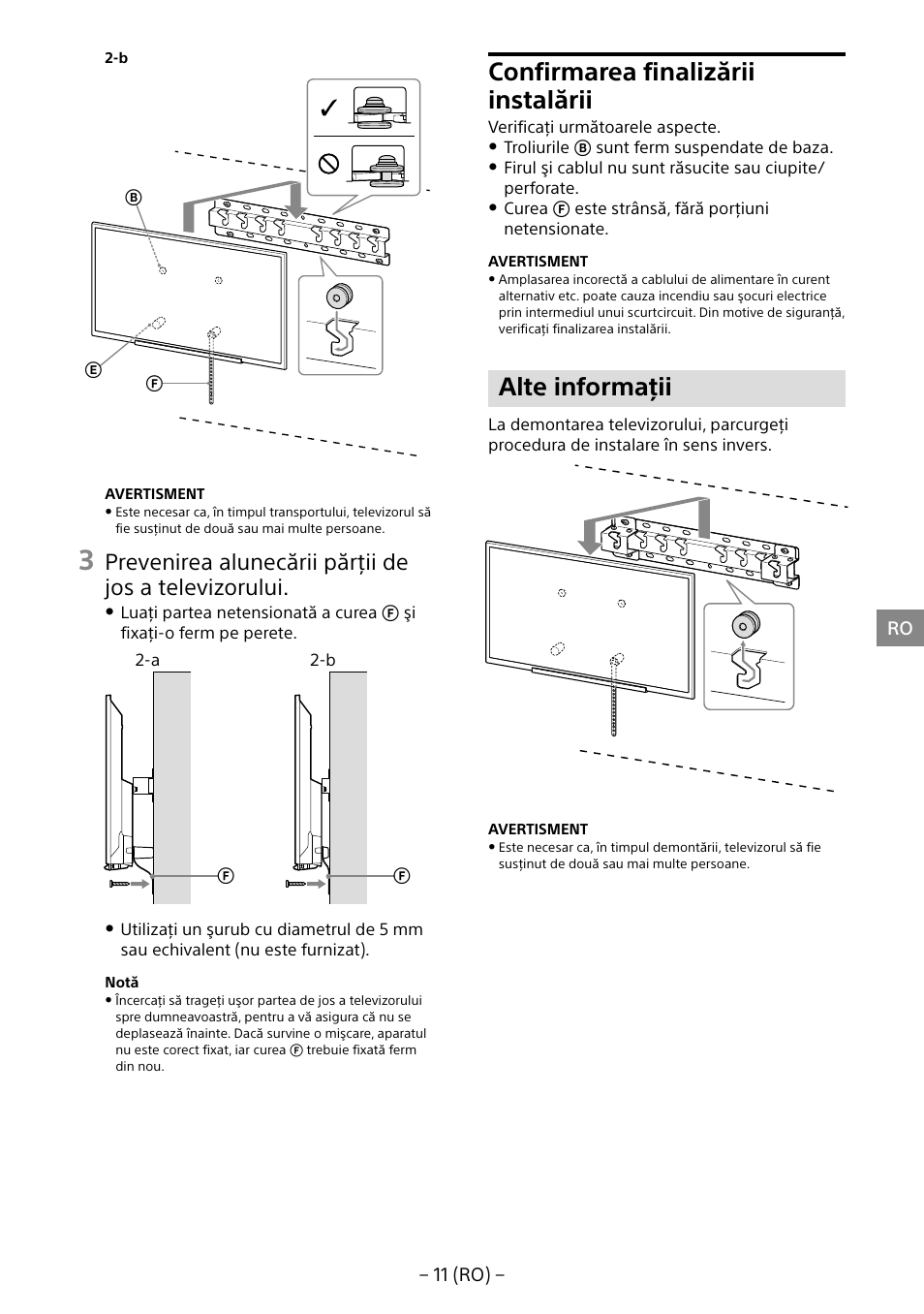 Confirmarea finalizării instalării, Alte informaţii | Sony KDL-40R453B User Manual | Page 198 / 321