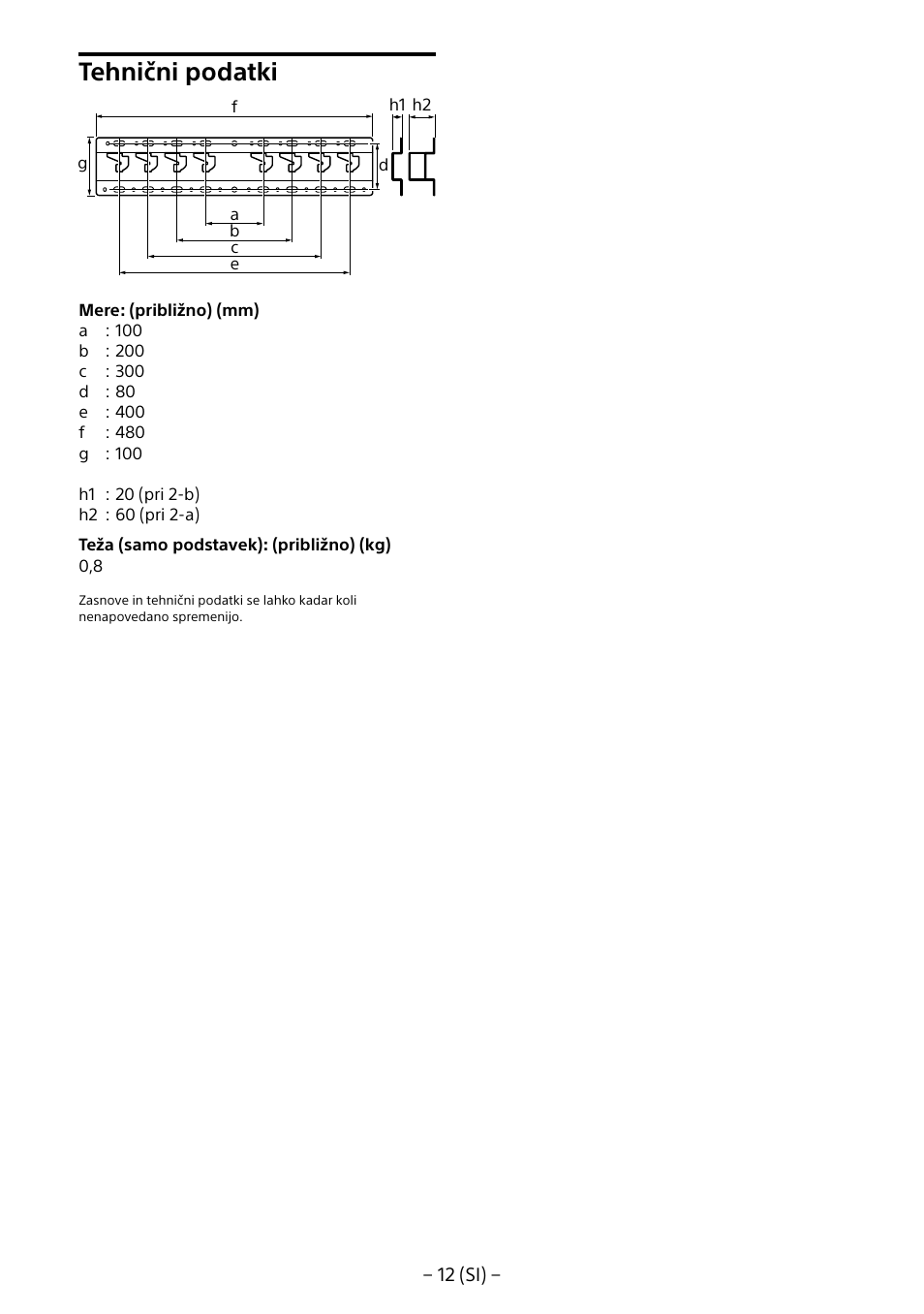 Tehnični podatki | Sony KDL-40R453B User Manual | Page 277 / 321