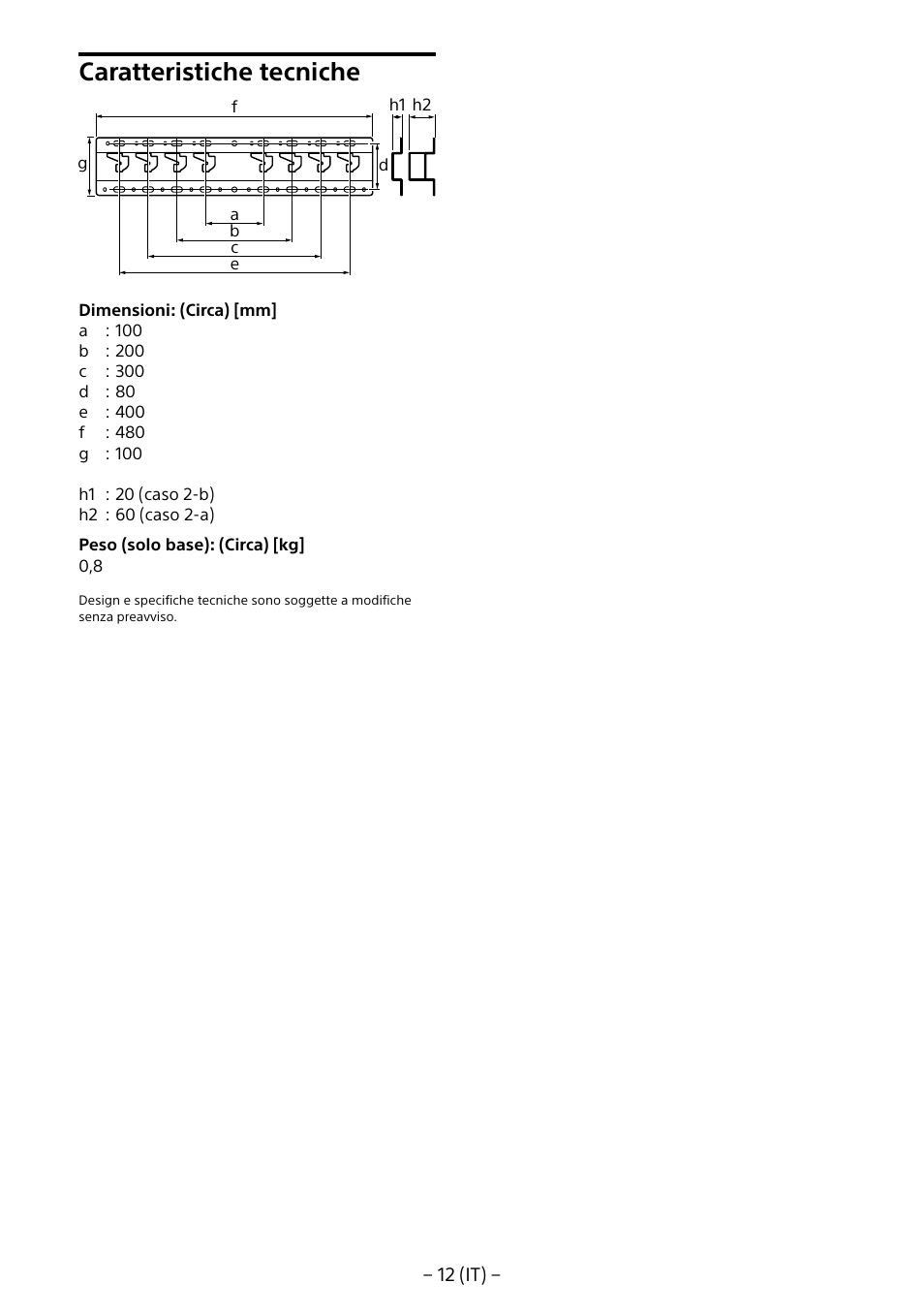 Caratteristiche tecniche | Sony KDL-40R453B User Manual | Page 67 / 321