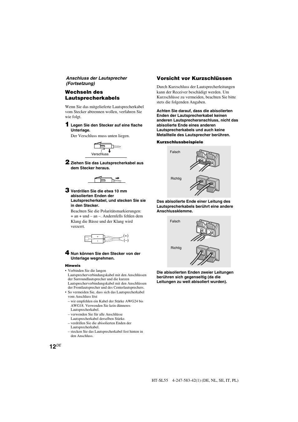 Sony HT-SL40 User Manual | Page 12 / 216