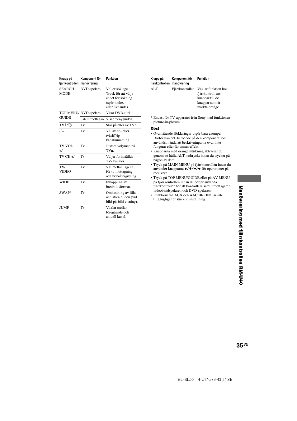 Sony HT-SL40 User Manual | Page 121 / 216