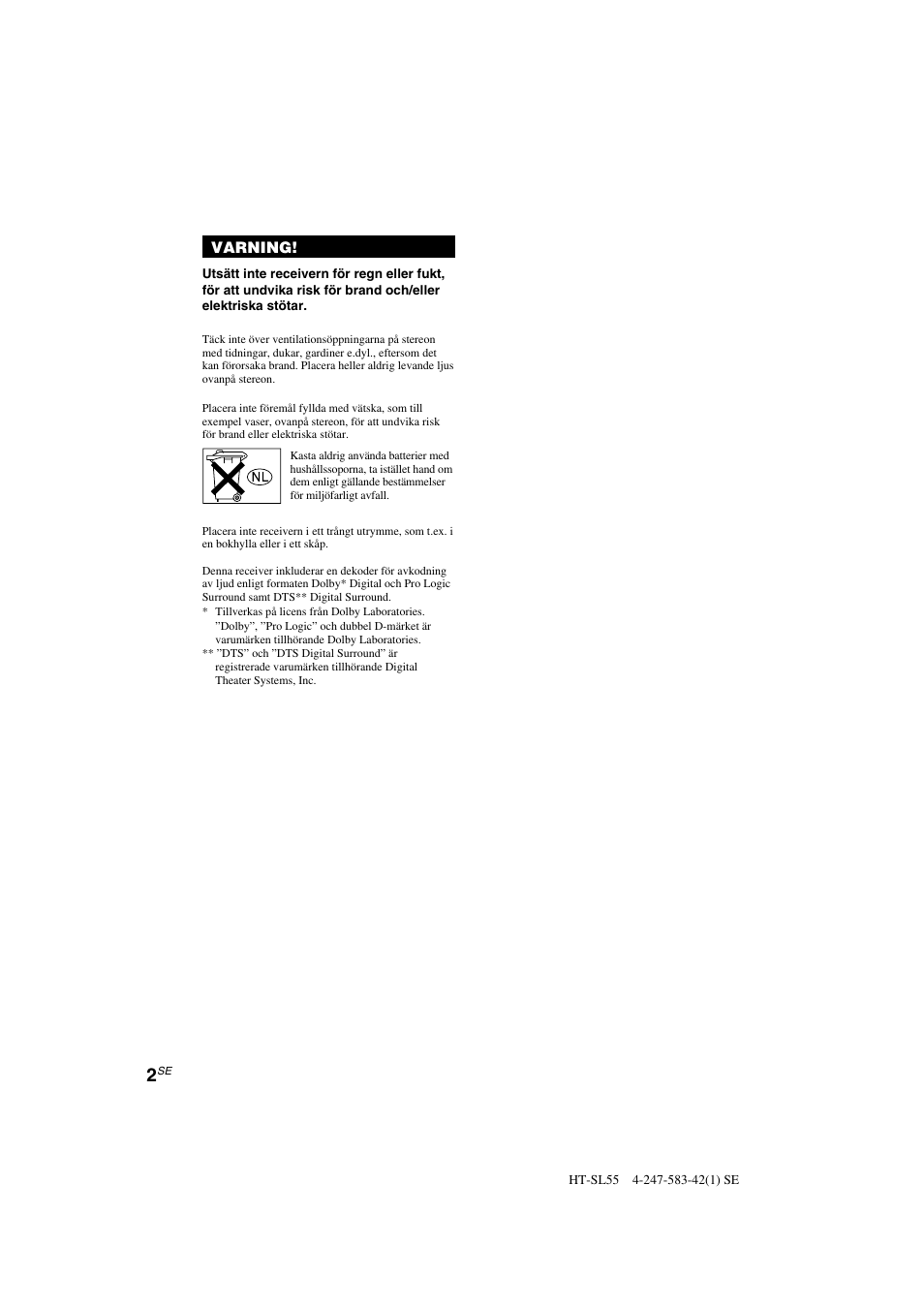 Sony HT-SL40 User Manual | Page 88 / 216