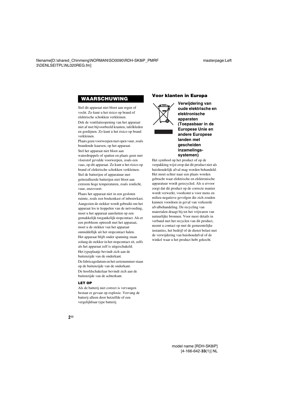 Sony RDH-SK8iP User Manual | Page 20 / 96