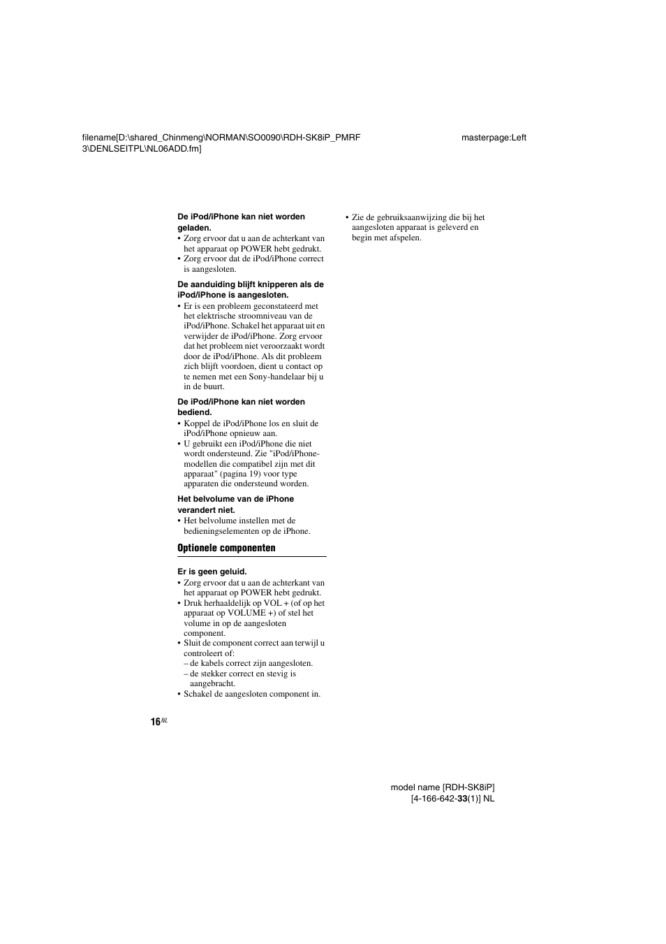 Sony RDH-SK8iP User Manual | Page 34 / 96