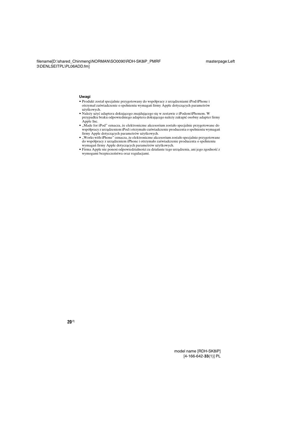 Sony RDH-SK8iP User Manual | Page 94 / 96