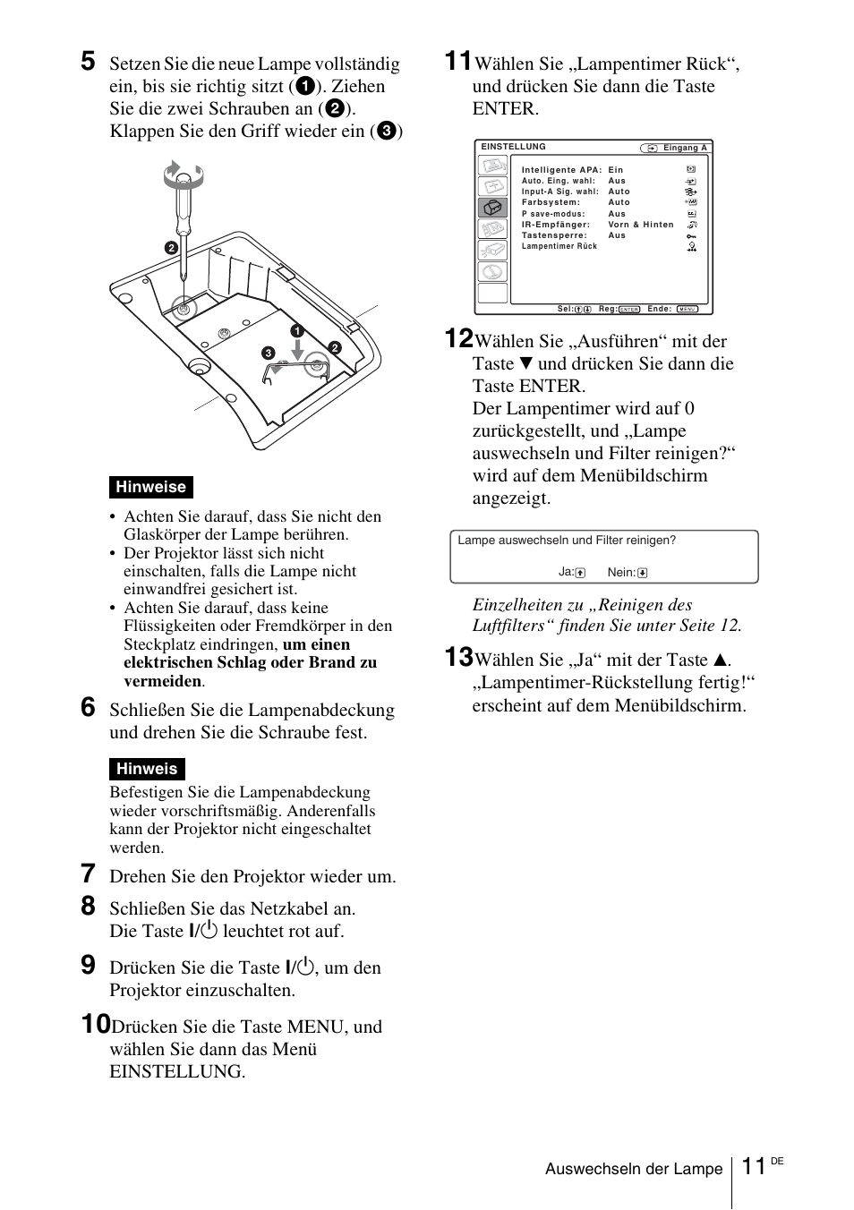 Sony VPL-EW5 User Manual | Page 71 / 107