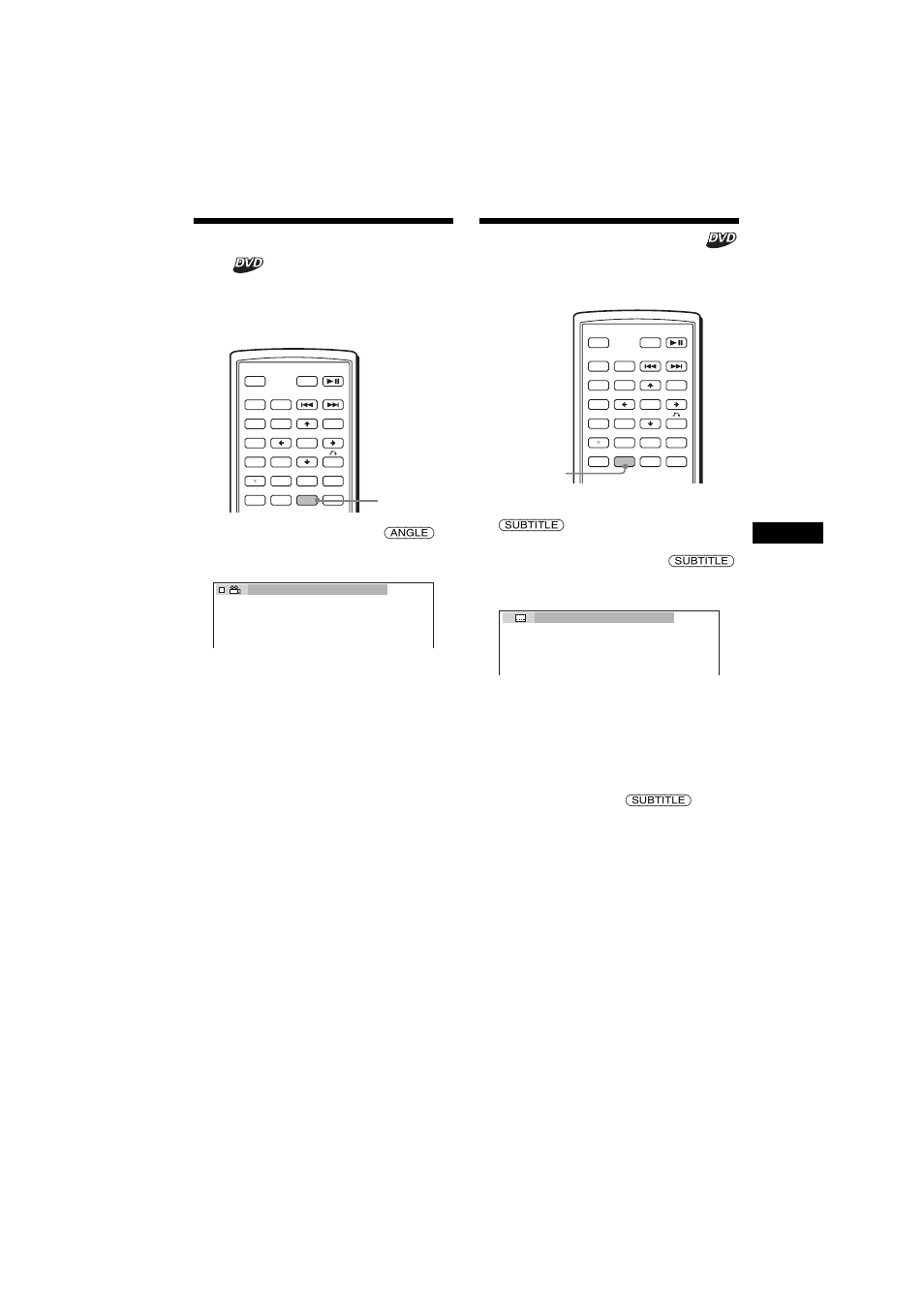 Changement de l’angle de vue, Affichage des sous-titres | Sony MEX-R1 User Manual | Page 137 / 288