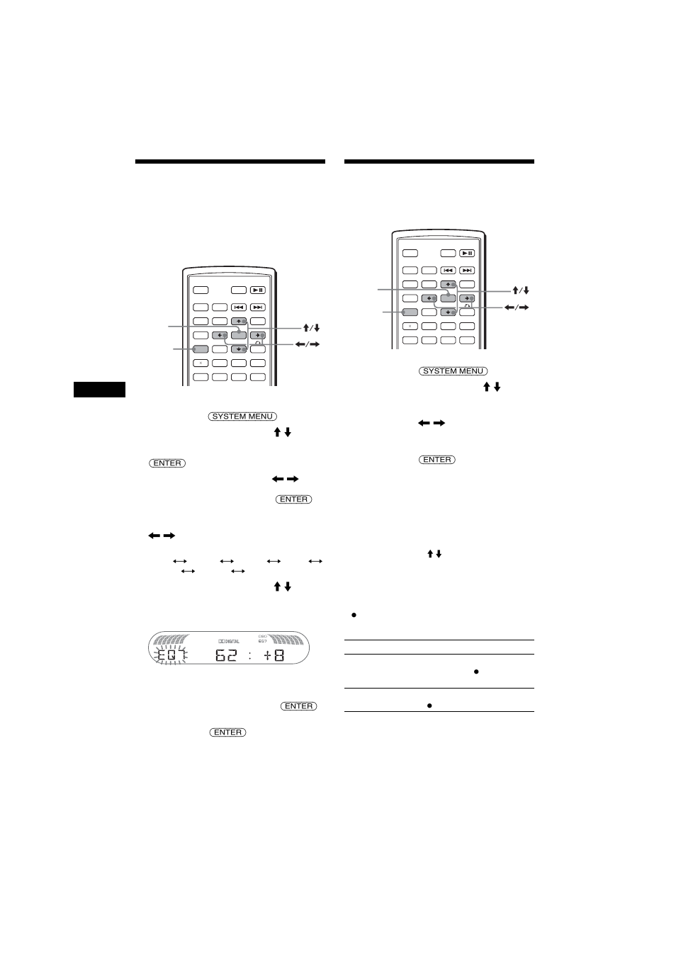 Réglage de la courbe de l’égaliseur, Eq7 tune, Réglages des paramètres de menu de l’appareil | System menu, Set (réglage) | Sony MEX-R1 User Manual | Page 152 / 288