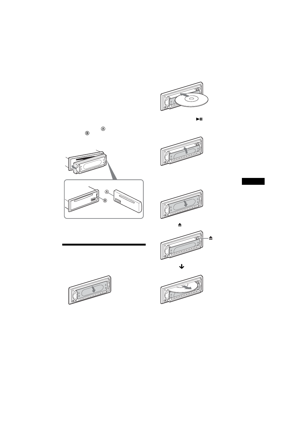 Inserimento del disco nell’apparecchio | Sony MEX-R1 User Manual | Page 179 / 288