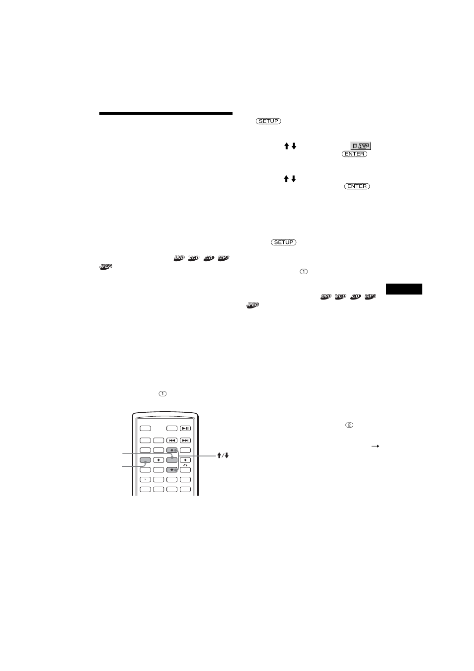 Vari modi di riproduzione, Rep 21, Riproduzione ripetuta | Riproduzione in ordine casuale | Sony MEX-R1 User Manual | Page 191 / 288