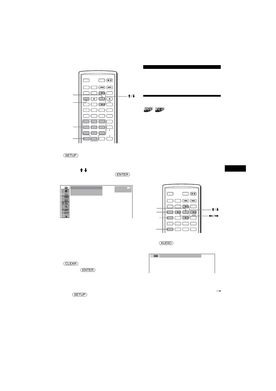 Operazioni disponibili per i dvd, Modifica dei canali audio | Sony MEX-R1 User Manual | Page 193 / 288