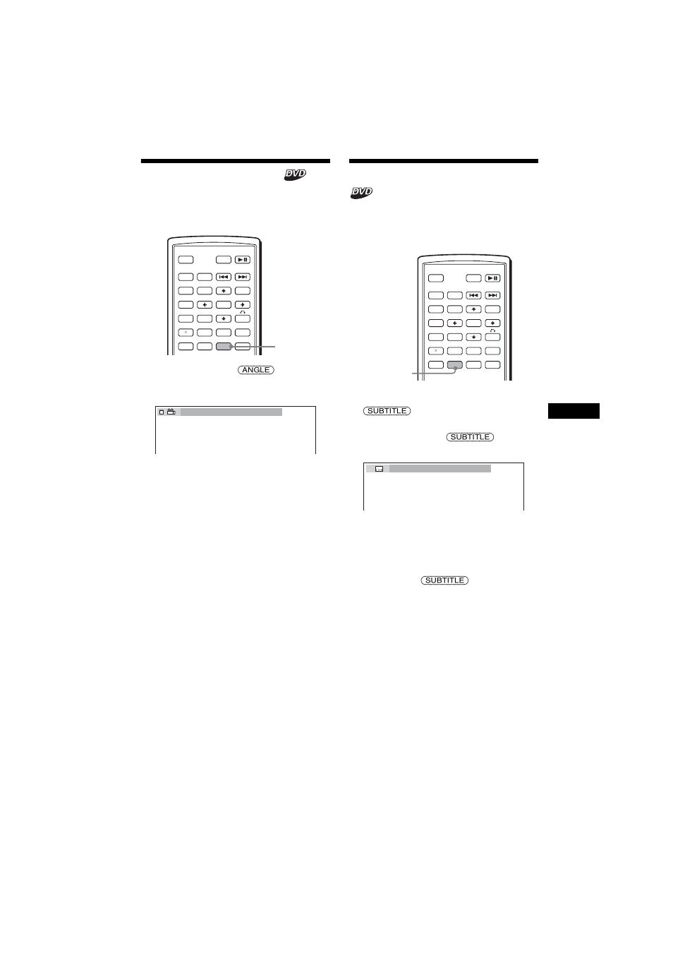 Modifica degli angoli, Visualizzazione dei sottotitoli | Sony MEX-R1 User Manual | Page 195 / 288