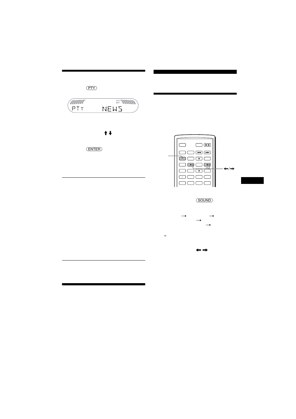 Selezione di pty, Impostazione di ct, Altre funzioni | Regolazione delle caratteristiche dell’audio, Selezione di pty impostazione di ct, Regolazione delle caratteristiche, Dell’audio | Sony MEX-R1 User Manual | Page 209 / 288