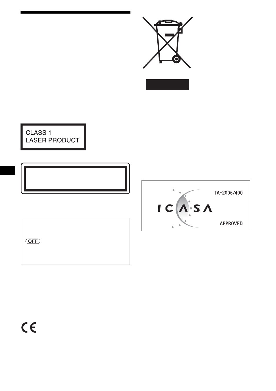 2waarschuwing | Sony MEX-R1 User Manual | Page 230 / 288