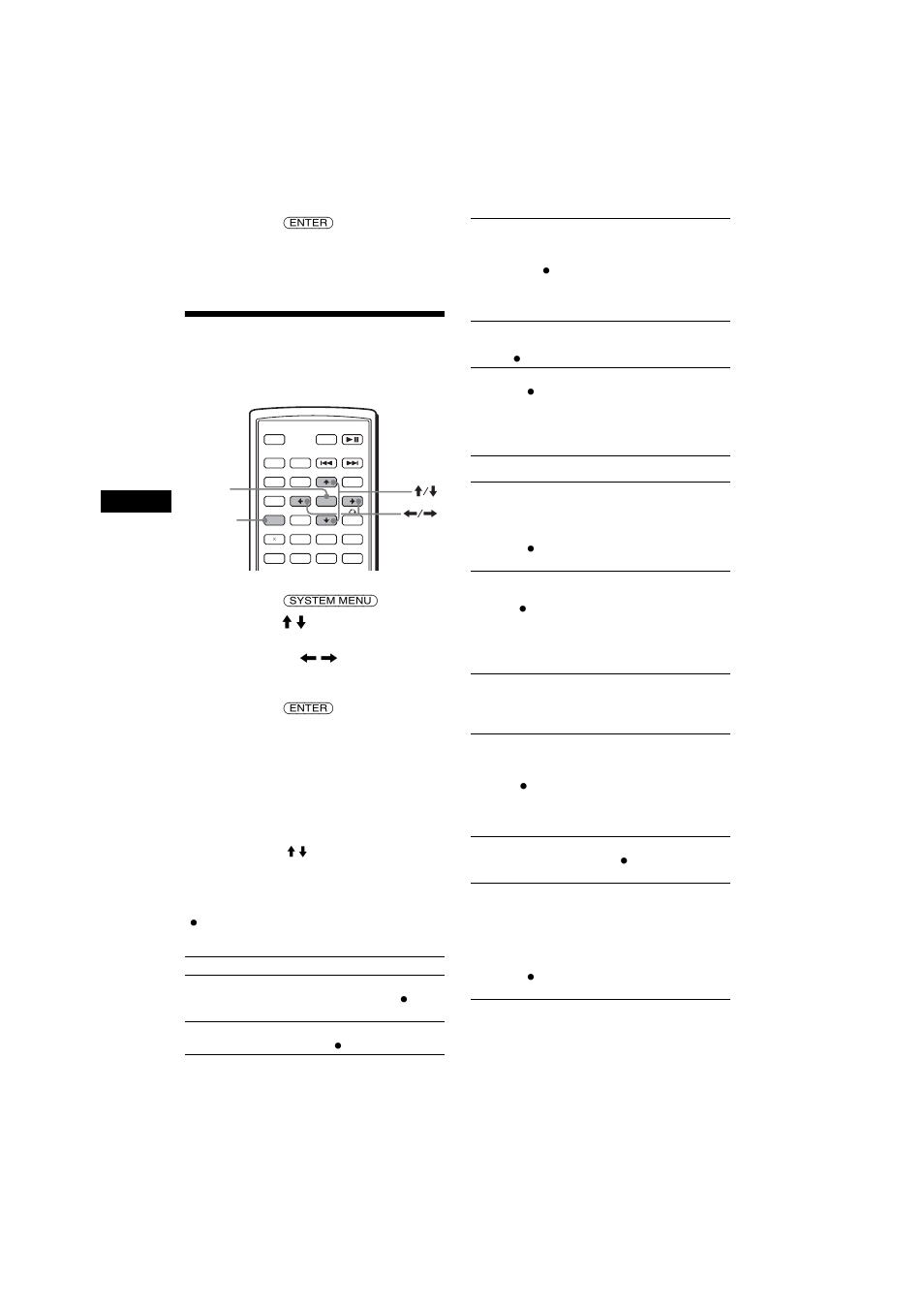 Einstellen von systemmenüoptionen, System menu, Set (konfiguration) | Sony MEX-R1 User Manual | Page 94 / 288