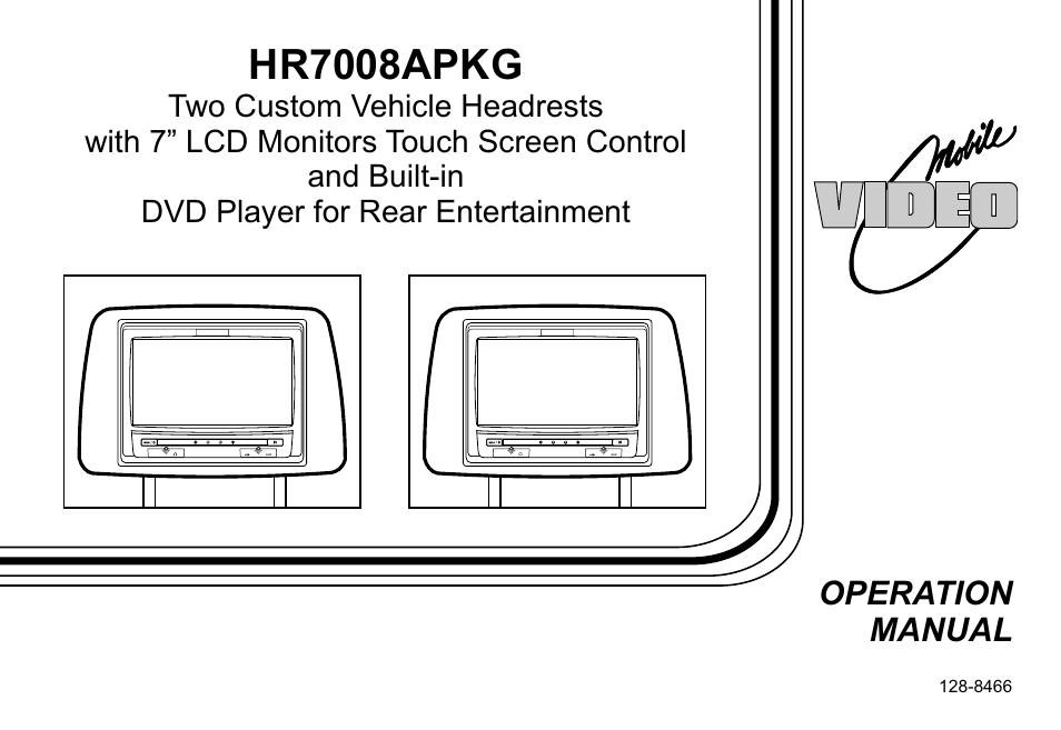 Audiovox HR7008APKG User Manual | 28 pages