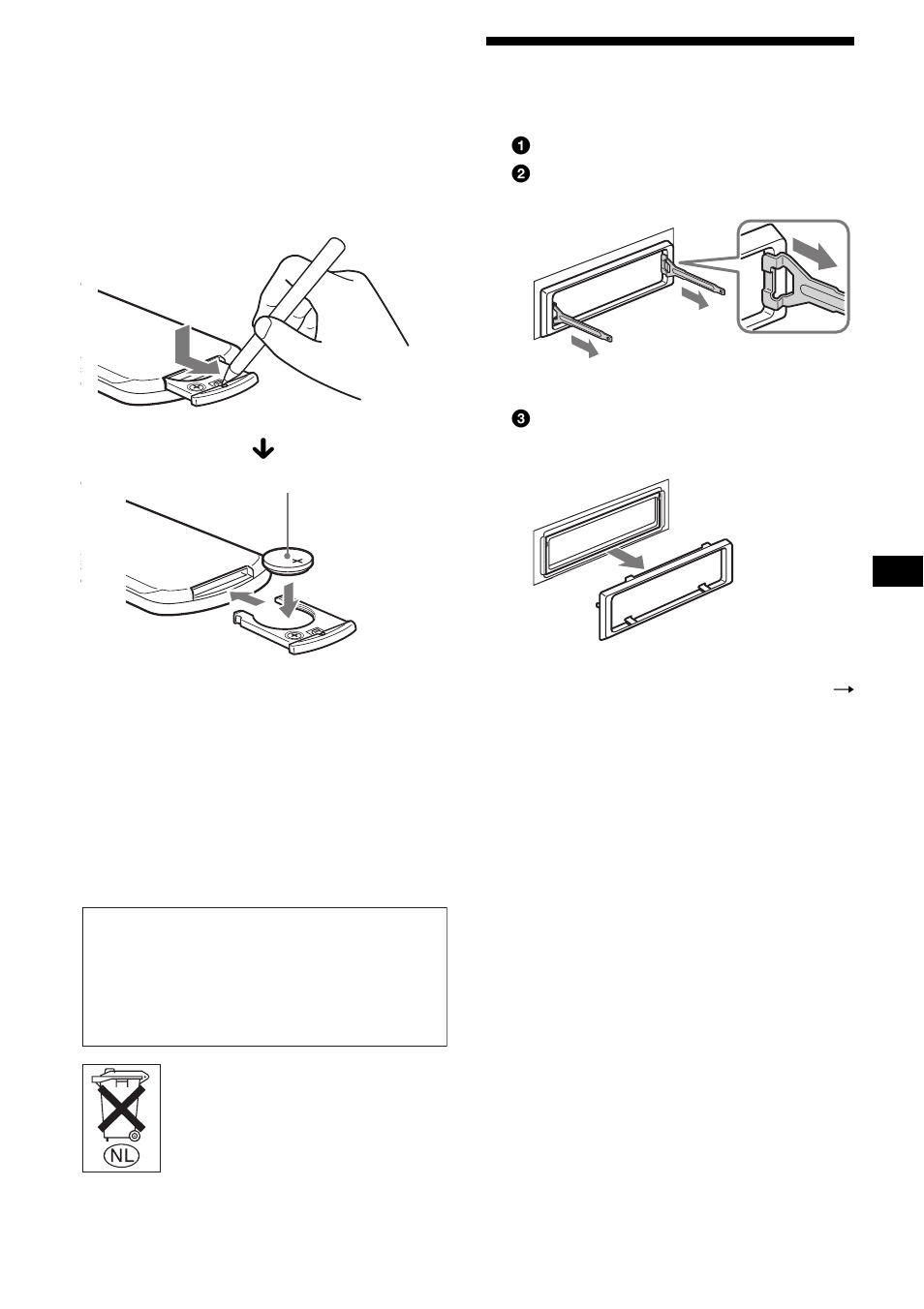 Het apparaat verwijderen | Sony CDX-R3000 User Manual | Page 117 / 122